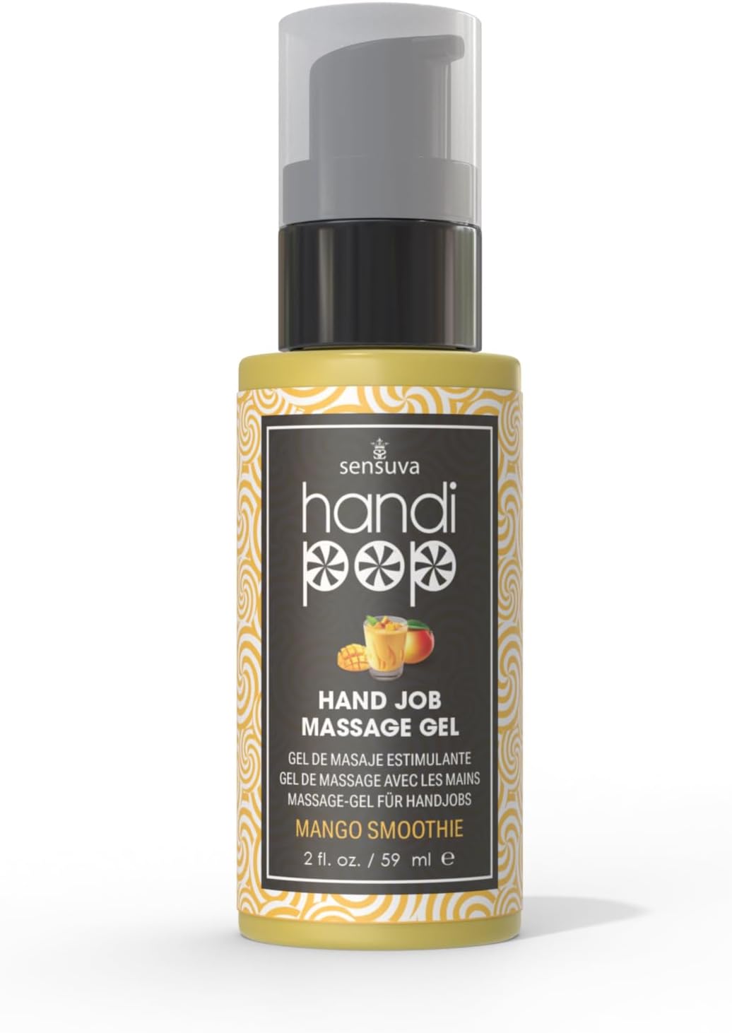 Handipop Edible Massage Gel | Water Based Hand Job & Oral Edible Gel for Men, Women and Couples (Mango Smoothie)