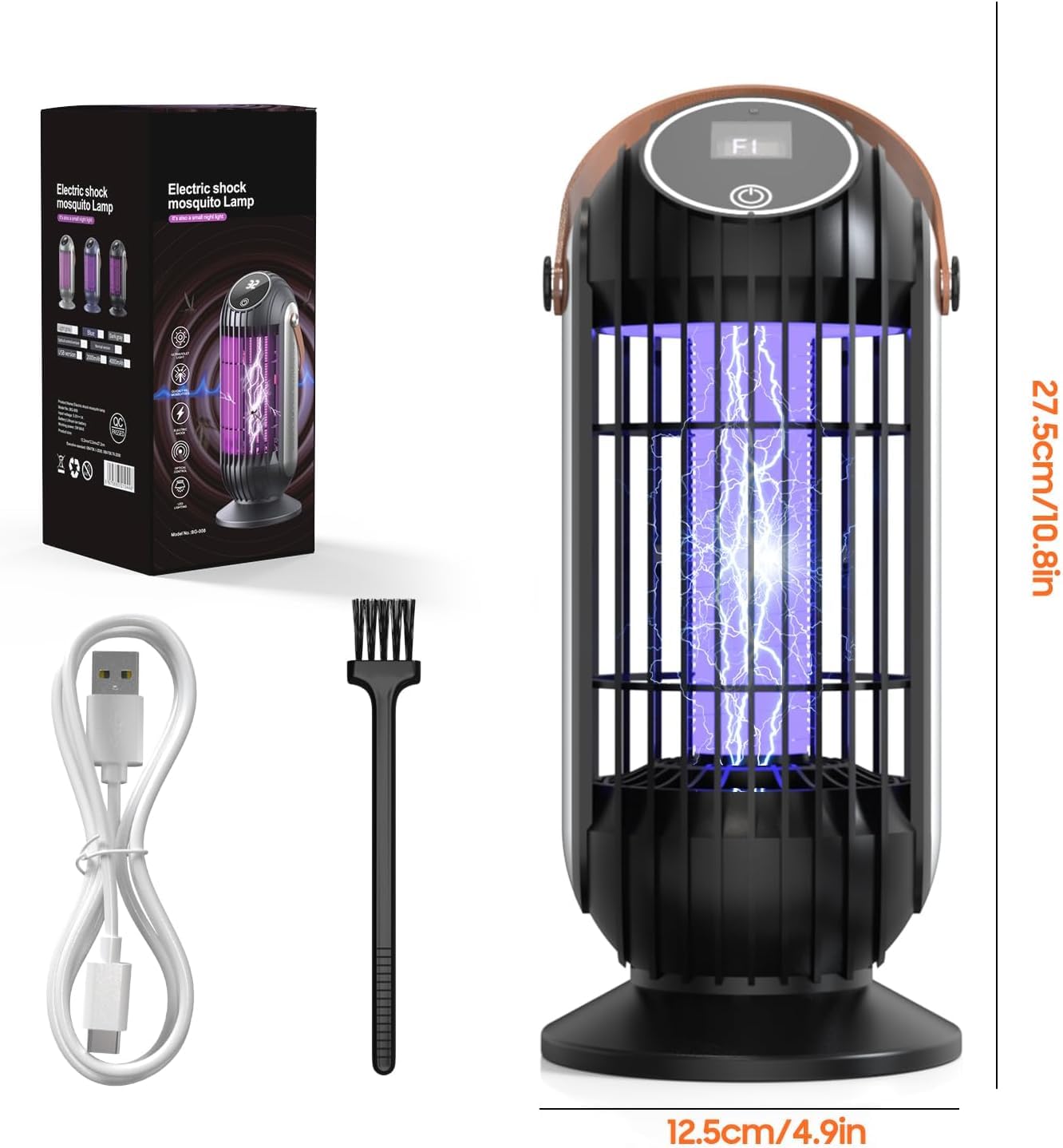 Trappola elettrica per insetti, 4000 mAh, USB, 395 nm, trappola per insetti, per interni ed esterni