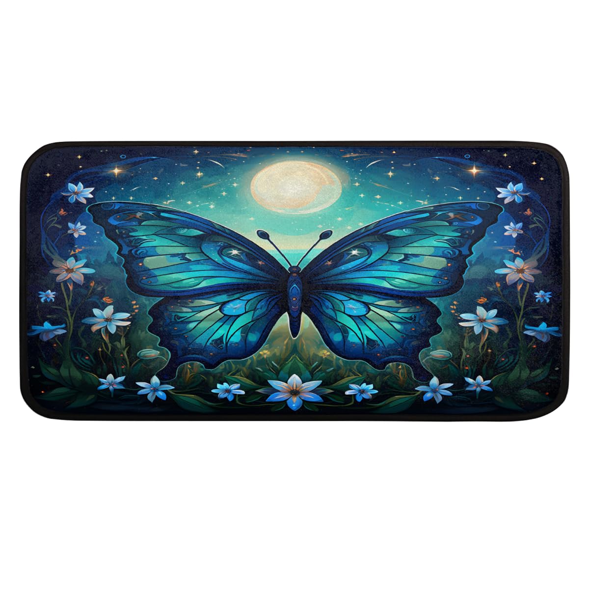 Tapis de cuisine anti-fatigue lune évitant les glissades devant l'évier