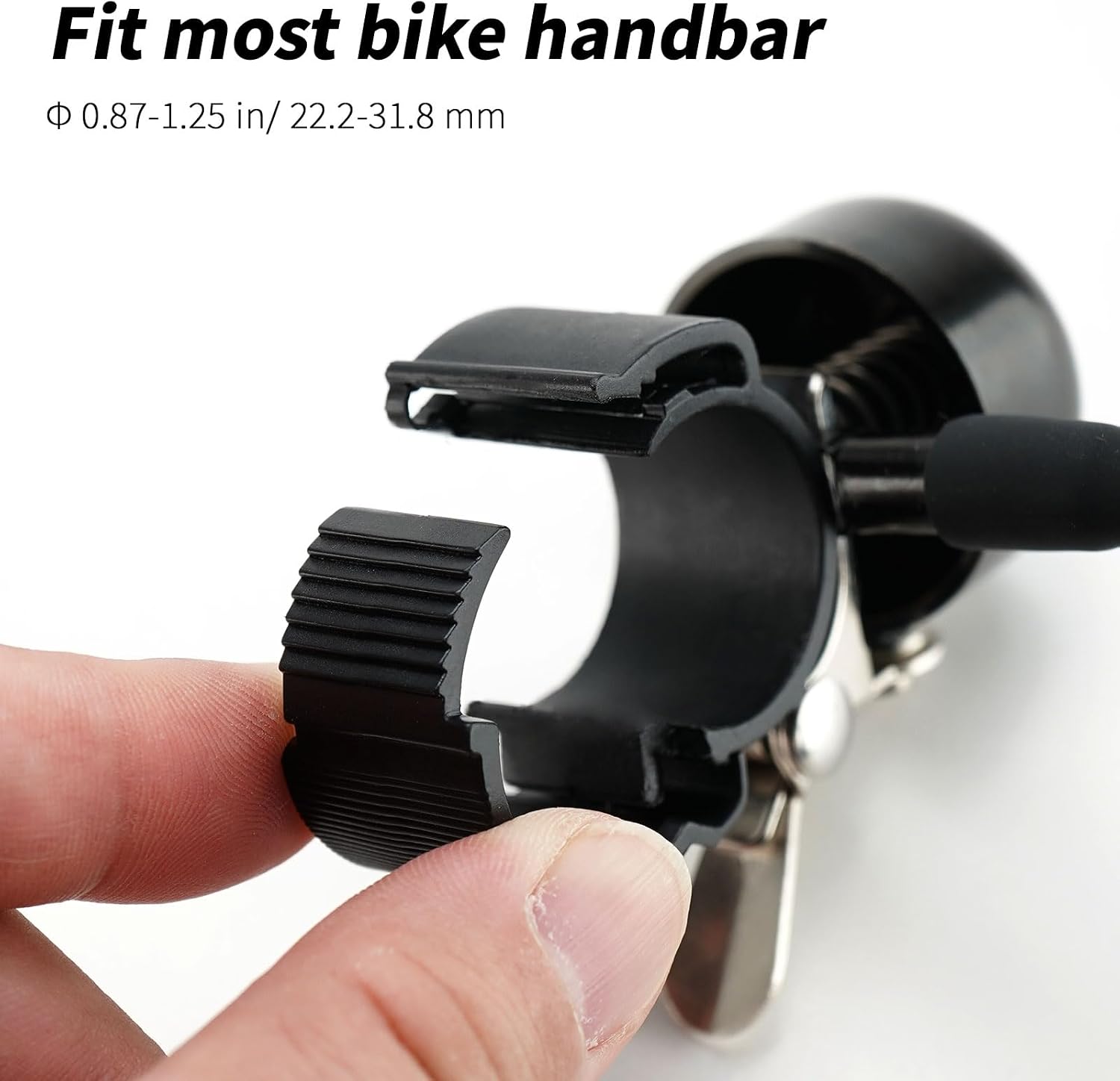 Bike Bell with Mirrors – 360° Adjustable Safety Bicycle Rear View Mirror, Scratch-Resistant Glass Lens, Universal Fit for MTB/Handlebars, Bike Accessories image 3