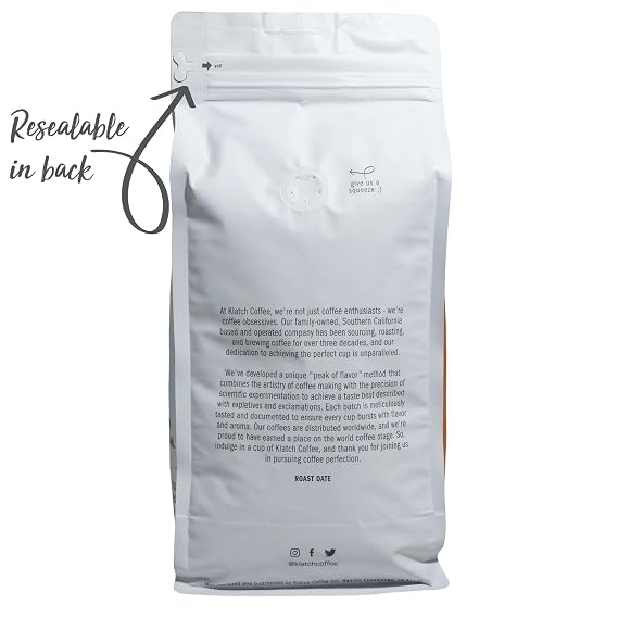 Klatch Coffee Breakfast Blend Medium Roast, 2 Pounds, Whole Bean
