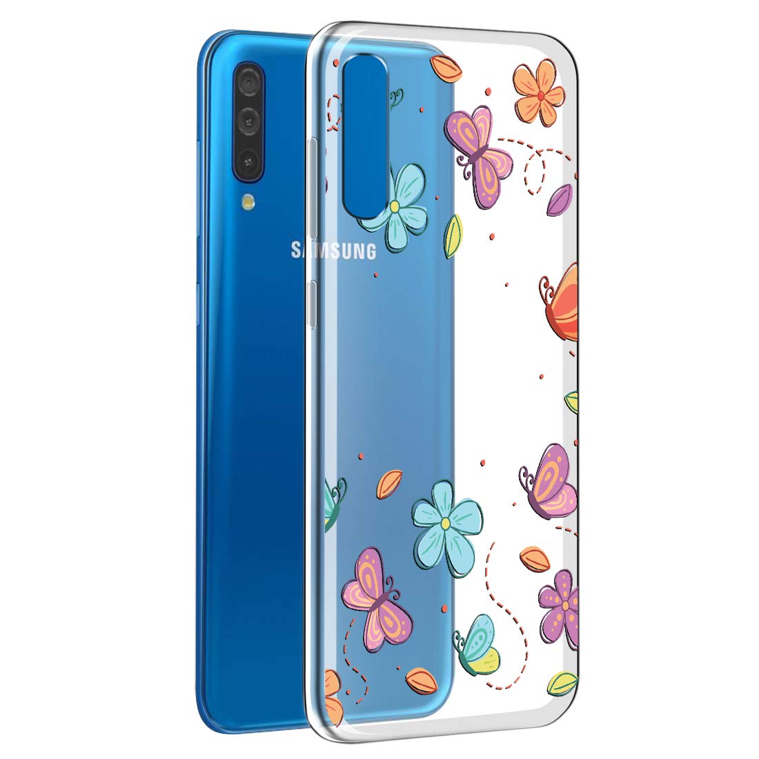 Fashionury Flowers and Butterflies Soft Silicone Back Case Cover for Samsung Galaxy A50s / Transparent Printed Back Cover for Samsung A30s (B082FY75CW) Amazon Price History, Amazon Price Tracker