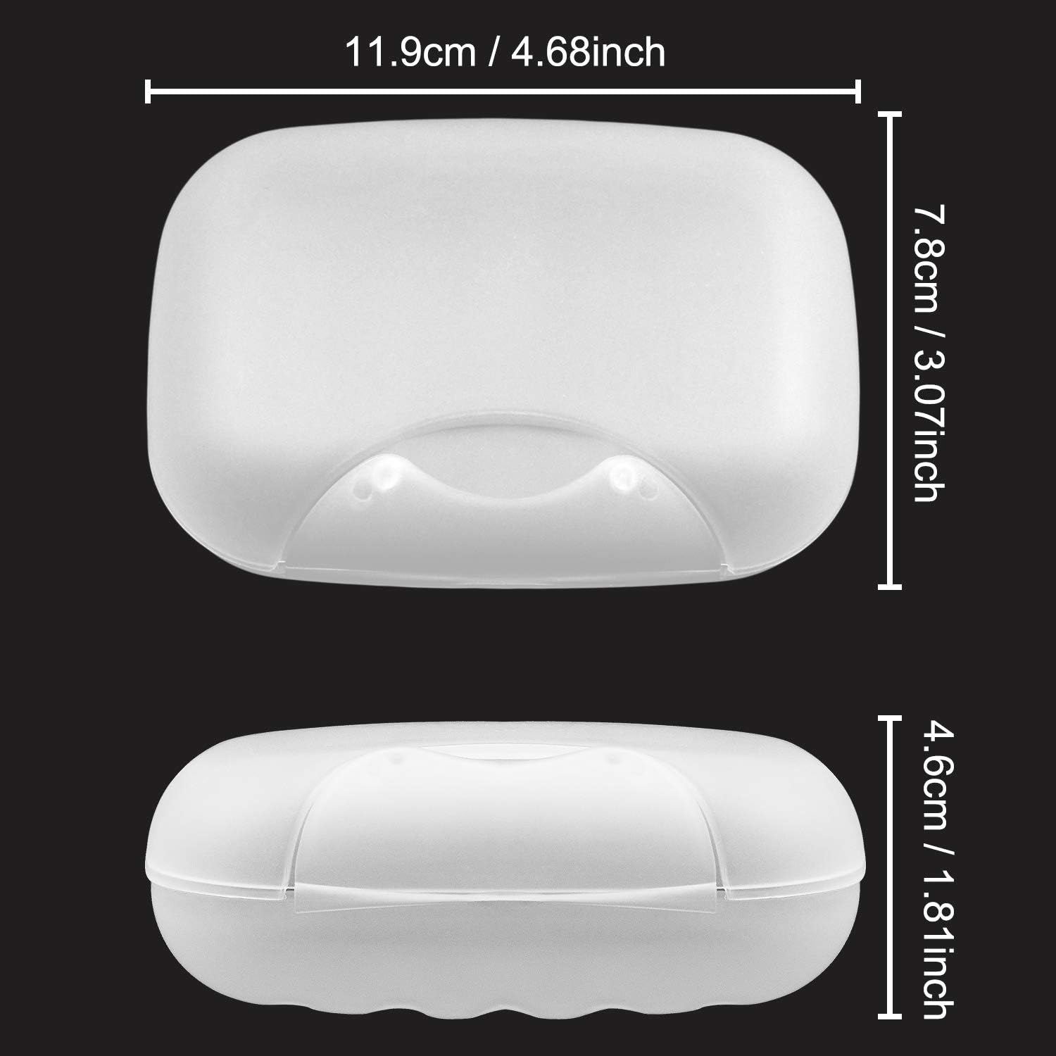Awpeye 3-Pack Soap Box Holder with Foaming Net, Travel Soap Container Soap Dish Soap Savers Case for Home Outdoor Hiking Camping Gym