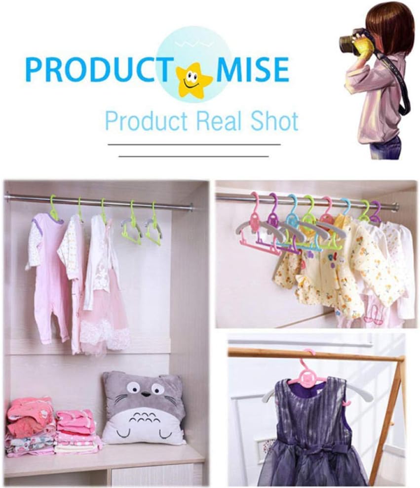 Clothing Supplies 10Pcs Newest Adjustable Clothes Hanger Rack Plastic Towel Display Hanger for Baby Adults Children Kids Clothing Dry.