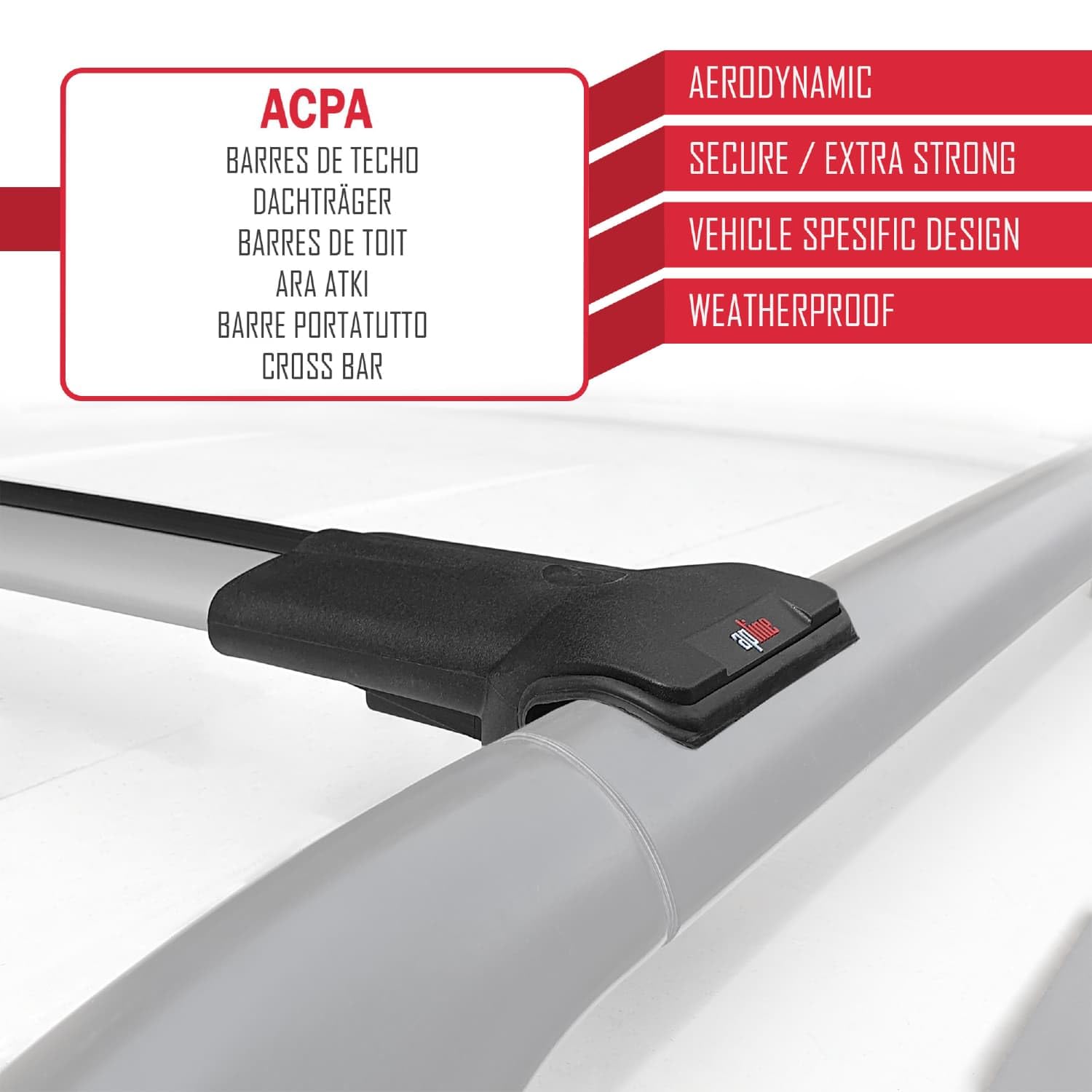 Compatible con Dacia Duster 3 (P1310) 2024-2026 Fly Model Barras de Techo Auto Portaequipajes Barras Transversales Gris Aluminio 2 Barras