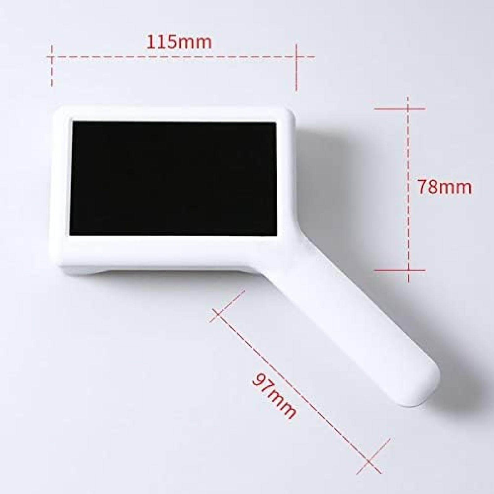Lupa Digital Portátil De 4,3 Pulgadas, Ayuda De Lectura Electrónica 3X-10X, 6 Luces LED, Aumento Ajustable Táctil, para Lectura, Degeneración Macular, Personas Mayores, Regalos para Personas Mayor