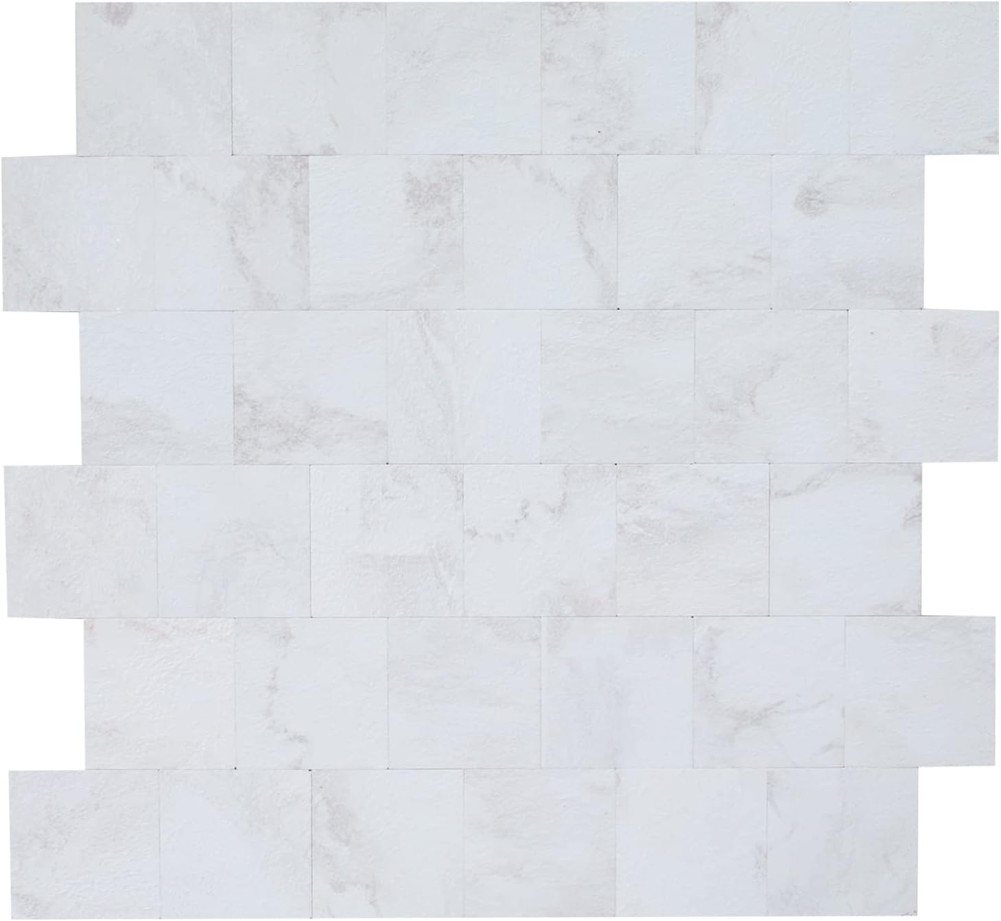 Yipscazo Backsplash Peel and Stick Tile, Stick on Tile for Kitchen Backsplash, Bathroom Vanities, Fireplace Décor, Laundry Table(12" X 12", 10 Sheets,Marble White)