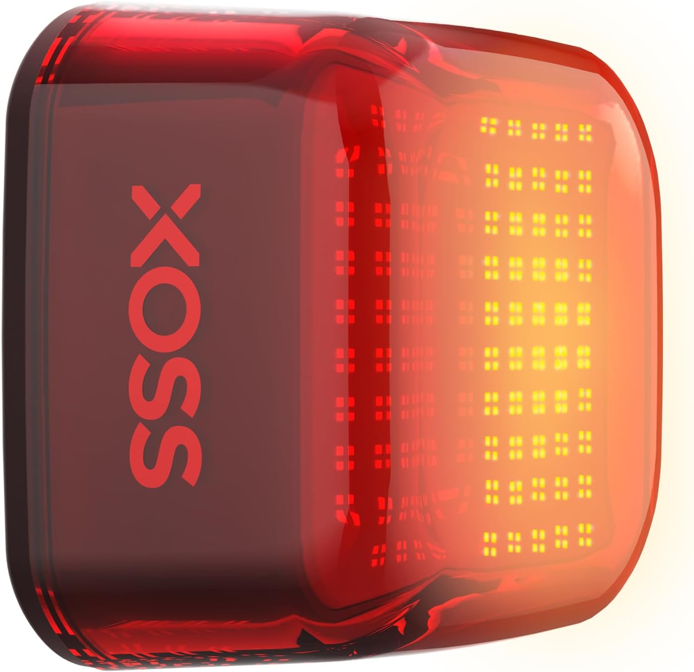 XOSS Nebula Smart Bike Tail Light, USB Rechargeable LED Bike Rear Light with Brake Sensor, Waterproof Bike Lights with Customized Patterns & Team Up with the Same Frequency Function for Night Riding