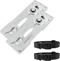 Vista 10 de HOWDIA Conectores seccionales negros con tornillos, conector de sofá resistente para sofás deslizantes, mantiene tu sofá seccional junto, fácil