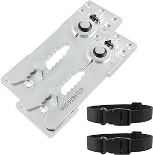 HOWDIA Sectional Couch Connectors Sofa Straps Heavy-Duty Couch Connector Adjustable Strap for Sliding Sofas, Keep Your Sectional Sofa Together, Easy Installation 4 Pack(2 Sets)