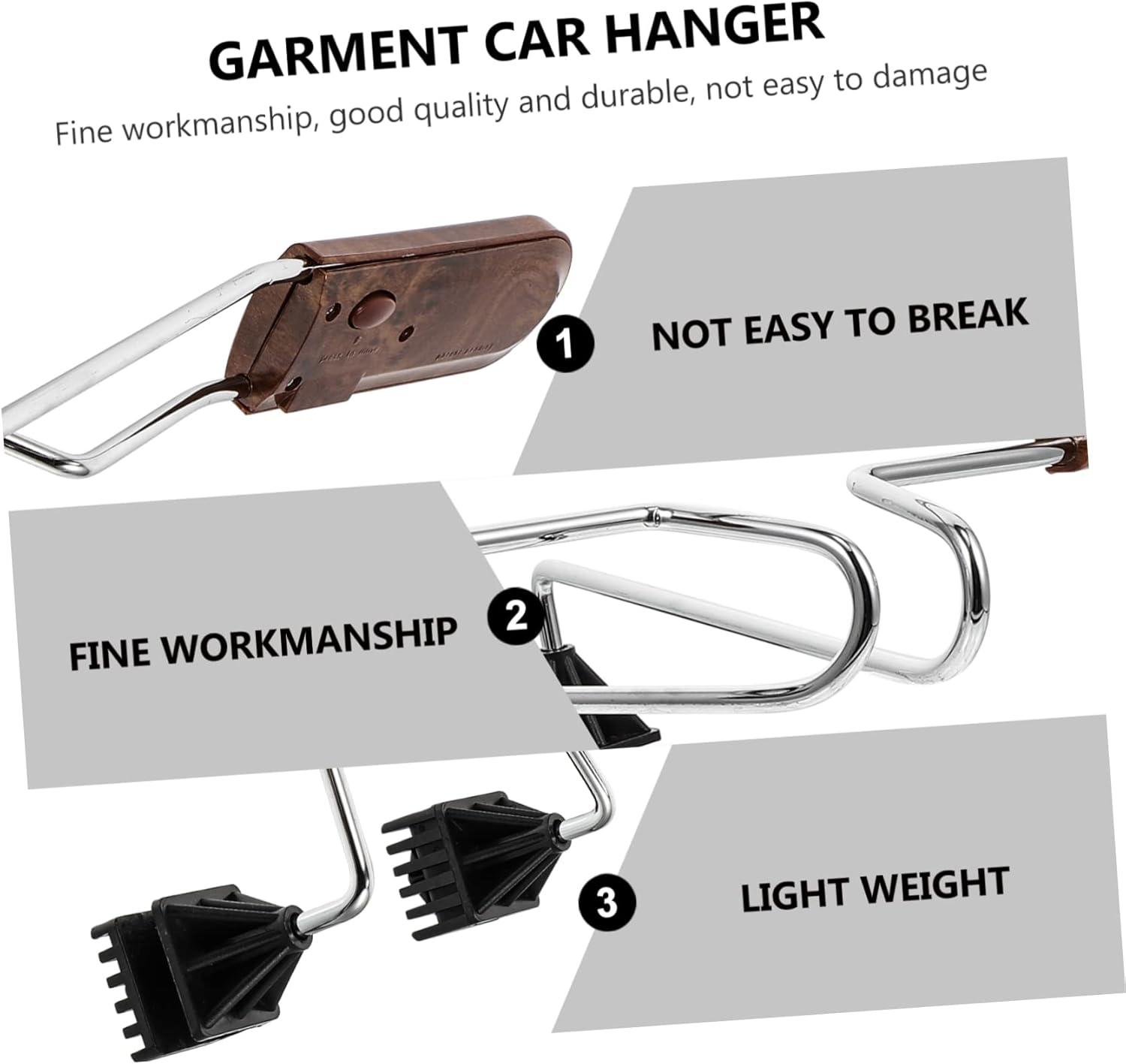 ERINGOGO 1pc Car Hanger Car Coat Hanger Jacket Headrest Clothes s Headrest Coat Hook Clothes for Seat Stainless Steel Abs Suit Rack