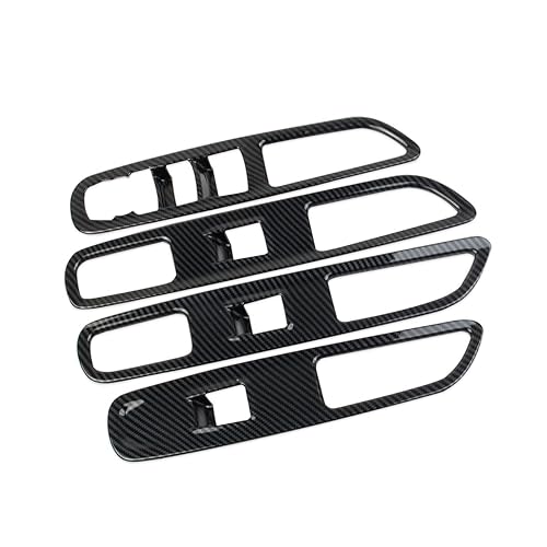 Miniatura 3 de Cubierta de fibra de carbono para panel de interruptor de elevación de ventana para GMC Terrain 2018-2024