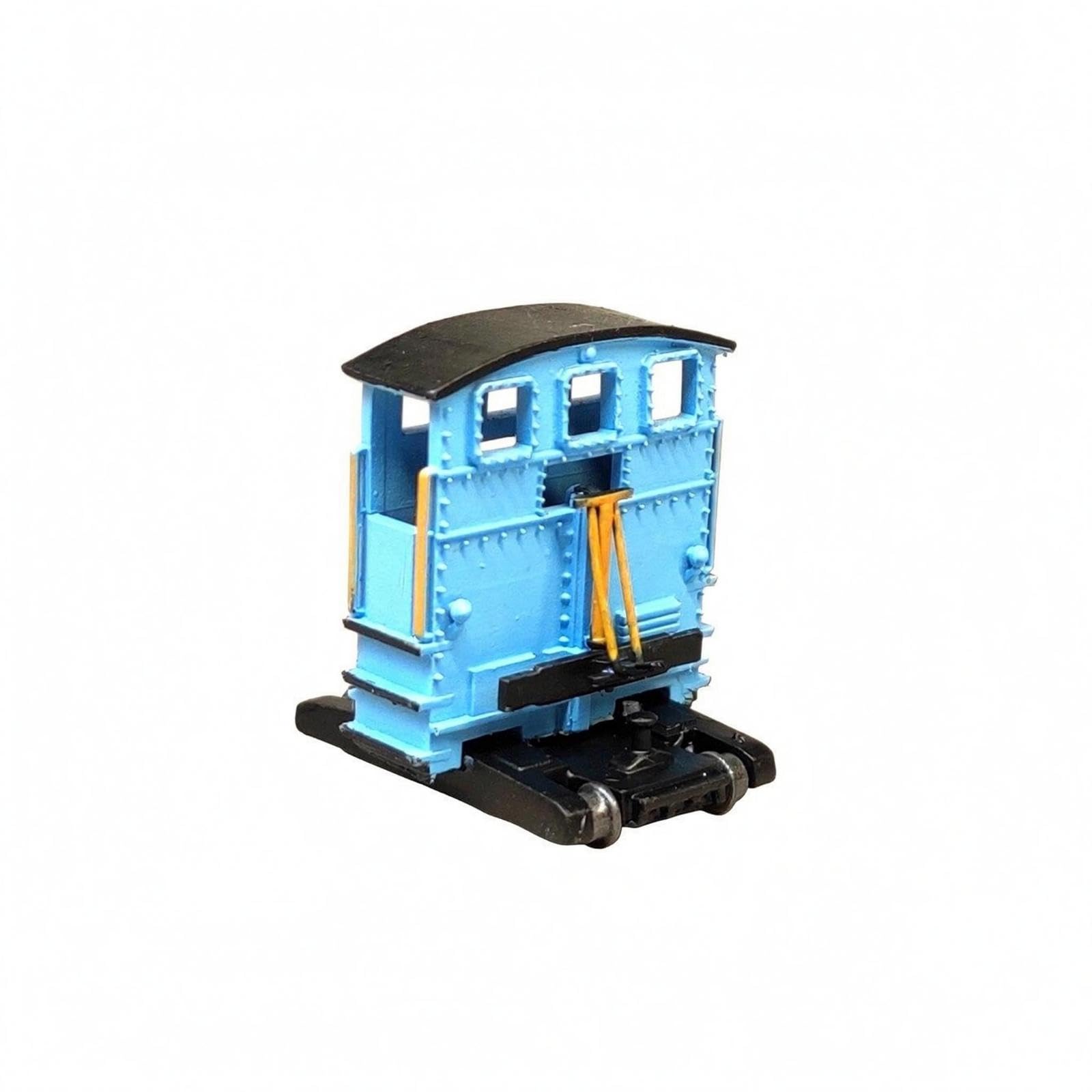 Qianly Locomotive Miniature Manœuvre Précis Modèle Réduit Locomotive Véritable Locotracteur pour Modélistes Ferroviaires, Diorama, Bleu