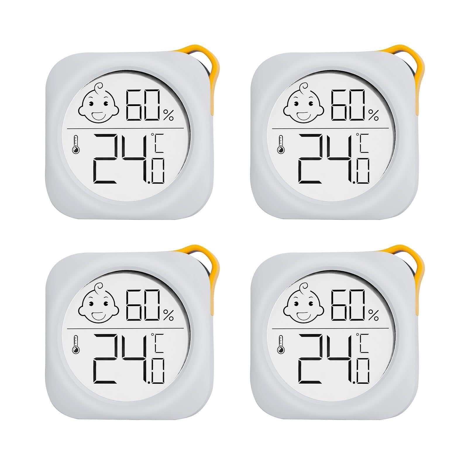 2-Pack Termometro Igrometro Digitale, Monitor Interno Temperatura e