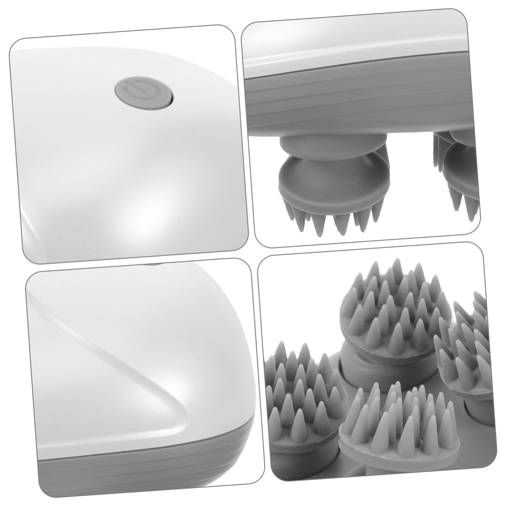 ERINGOGO 2 Juegos Masajeador Eléctrico Portátil Resistente al Agua Dispositivo de Masaje de Cabelludo Diseño Ergonómico para de Estrés Casa y Salón de