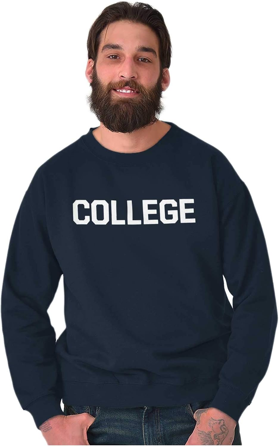 Brisco Brands Animal House Faber College Frat Party Sweatshirt for Men or Women