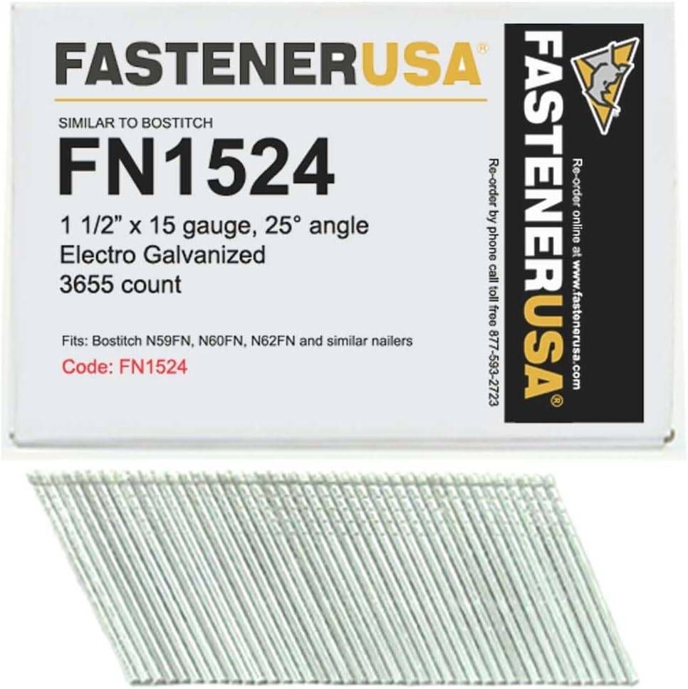 1-1/2" Angle Finish Nails 15GA GALV 3,655ct