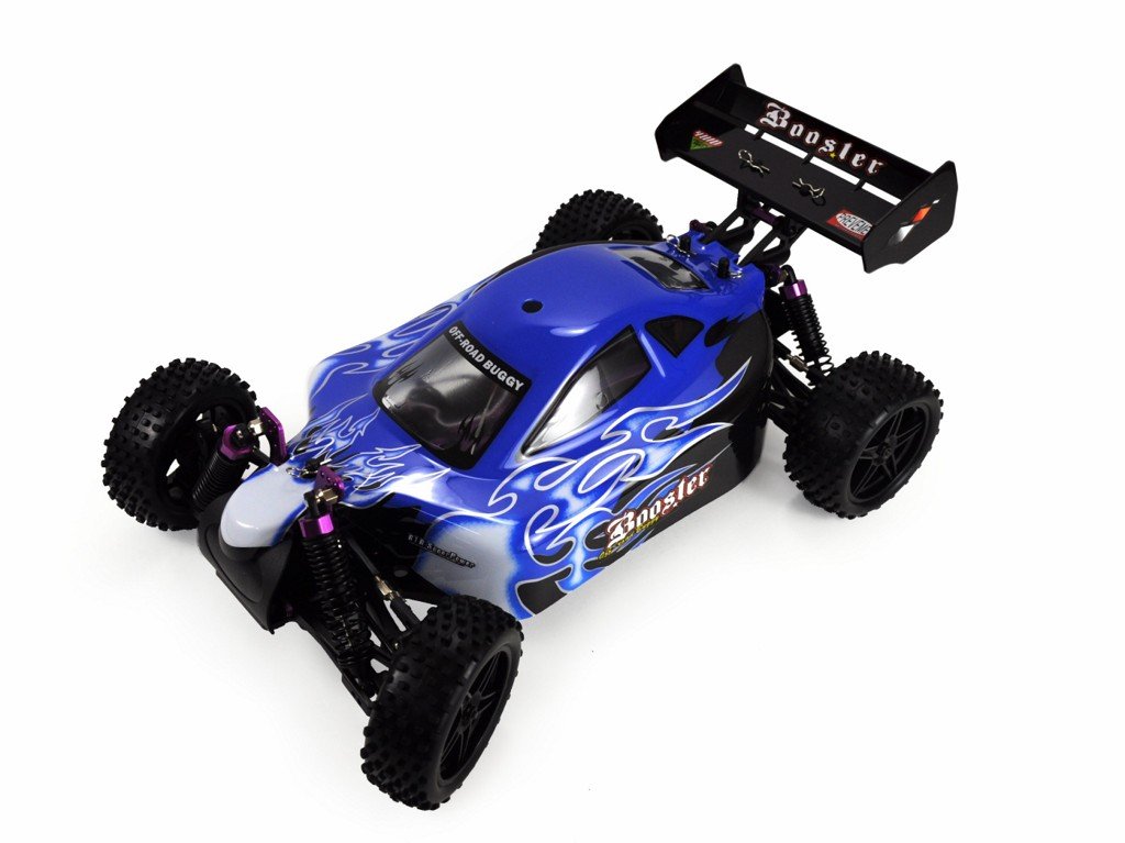 Amewi 22031 - Buggy Booster, macchinina radiocomandata, 2,4 GHz M 1:10 RTR (Colori Assortiti)
