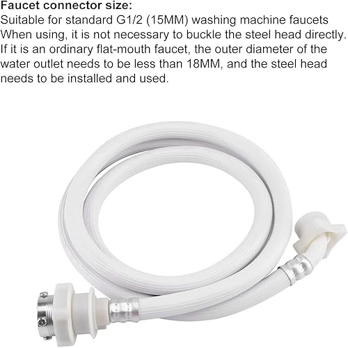 Miniatura 4 de Mangueras de lavadora portátiles, manguera de drenaje para lavavajillas, manguera de entrada de agua para lavadora, conector de tubo de lavado de