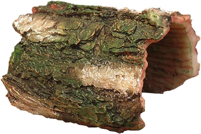 Reptile Hideout Resin, Reptile Cave Box- Habitat Decor Simulated Dinosaur Eggshell Hideouts Reptile Box Accessories Ornaments