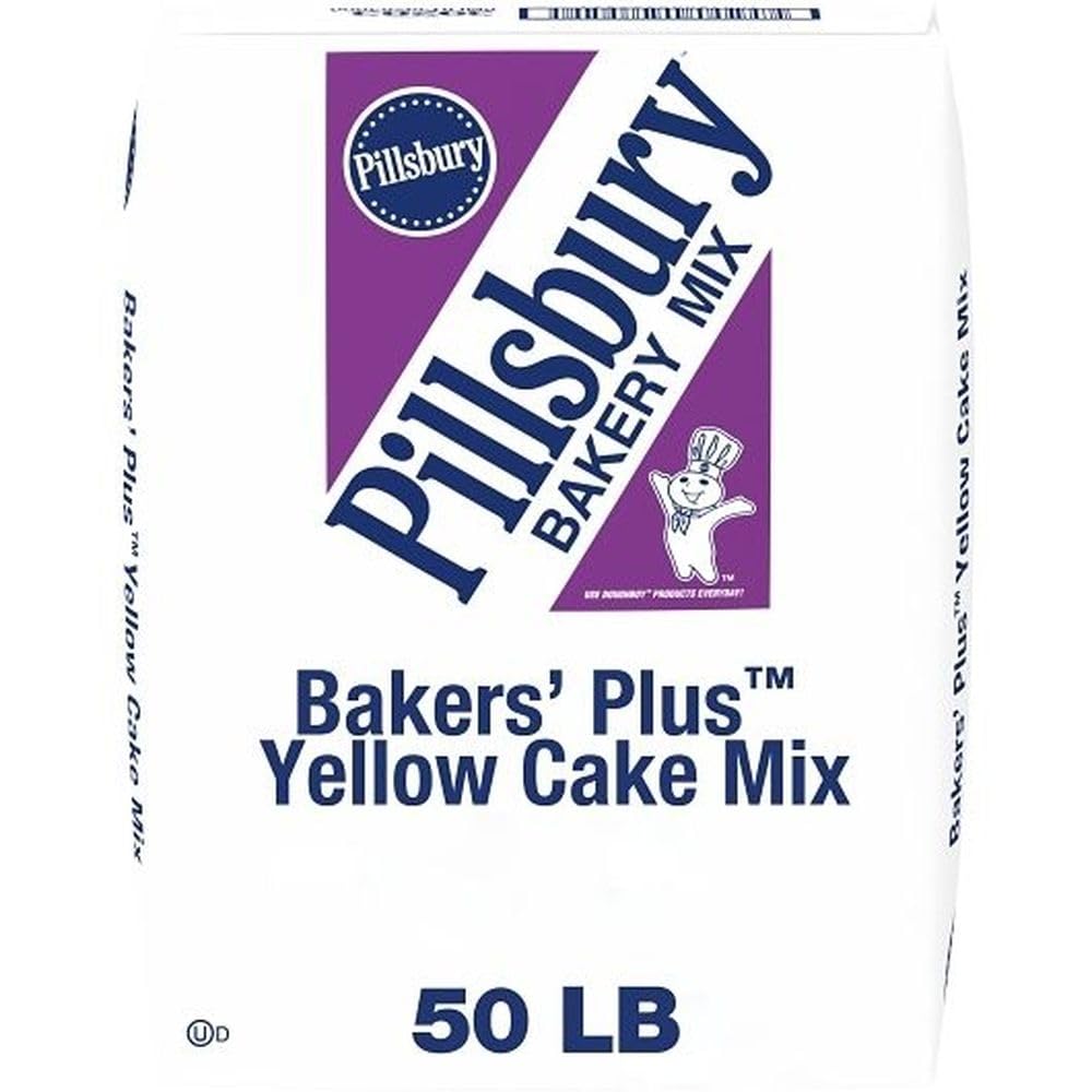 Yellow Cake Mix by Pillsbury Baker's Plus – 800 Ounce (Pack of 1), yellow
