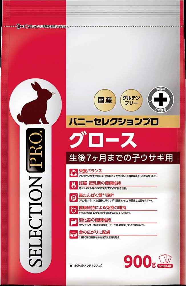バニーセレクションプロ グルテンフリー グロース 900g