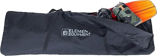 Miniatura 16 de Element Equipment Bolsa acolchada para snowboard, bolsa de viaje para snowboard Negro/Rojo