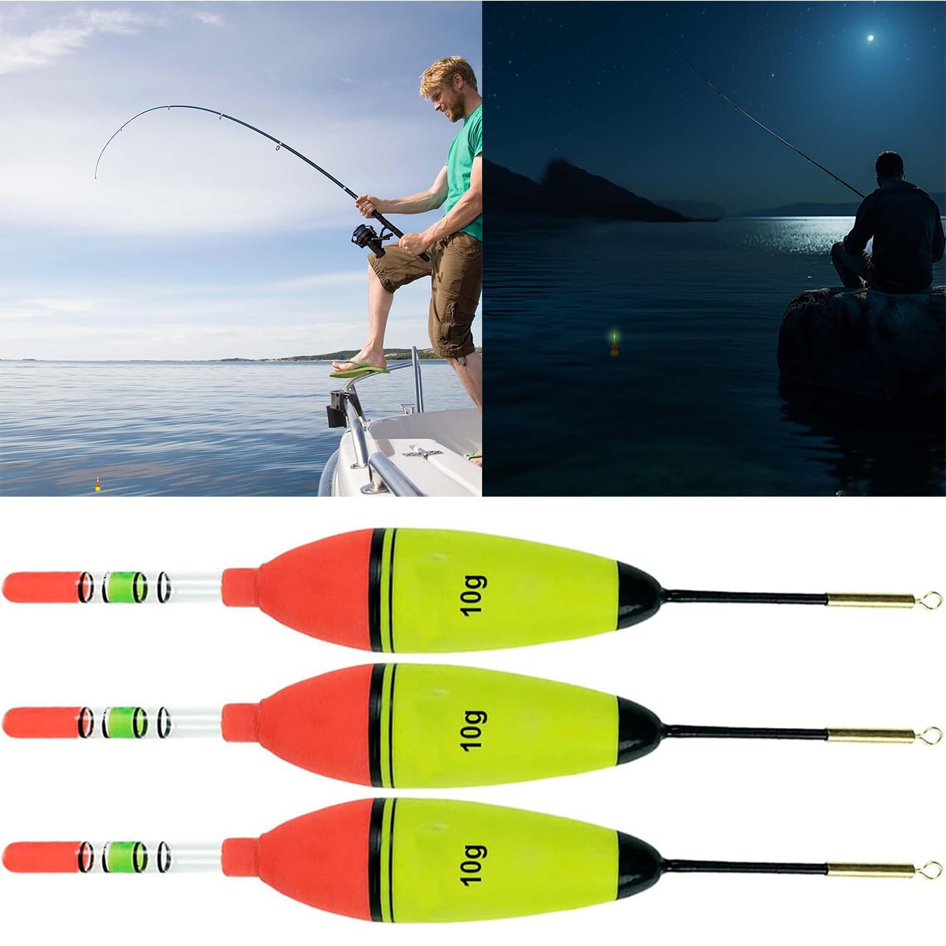 Flotadores de Pesca,3 Piezas Flotadores de Espuma EVA,Kits de Flotadores de Pesca,para Pesca en Mar,Trucha,Lucio y Carpa(10G)