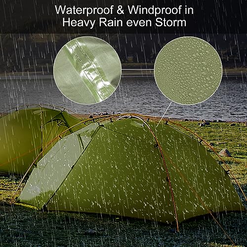 Carpa Night Cat para 2 Personas con Mochila 70L Camping miniatura 6