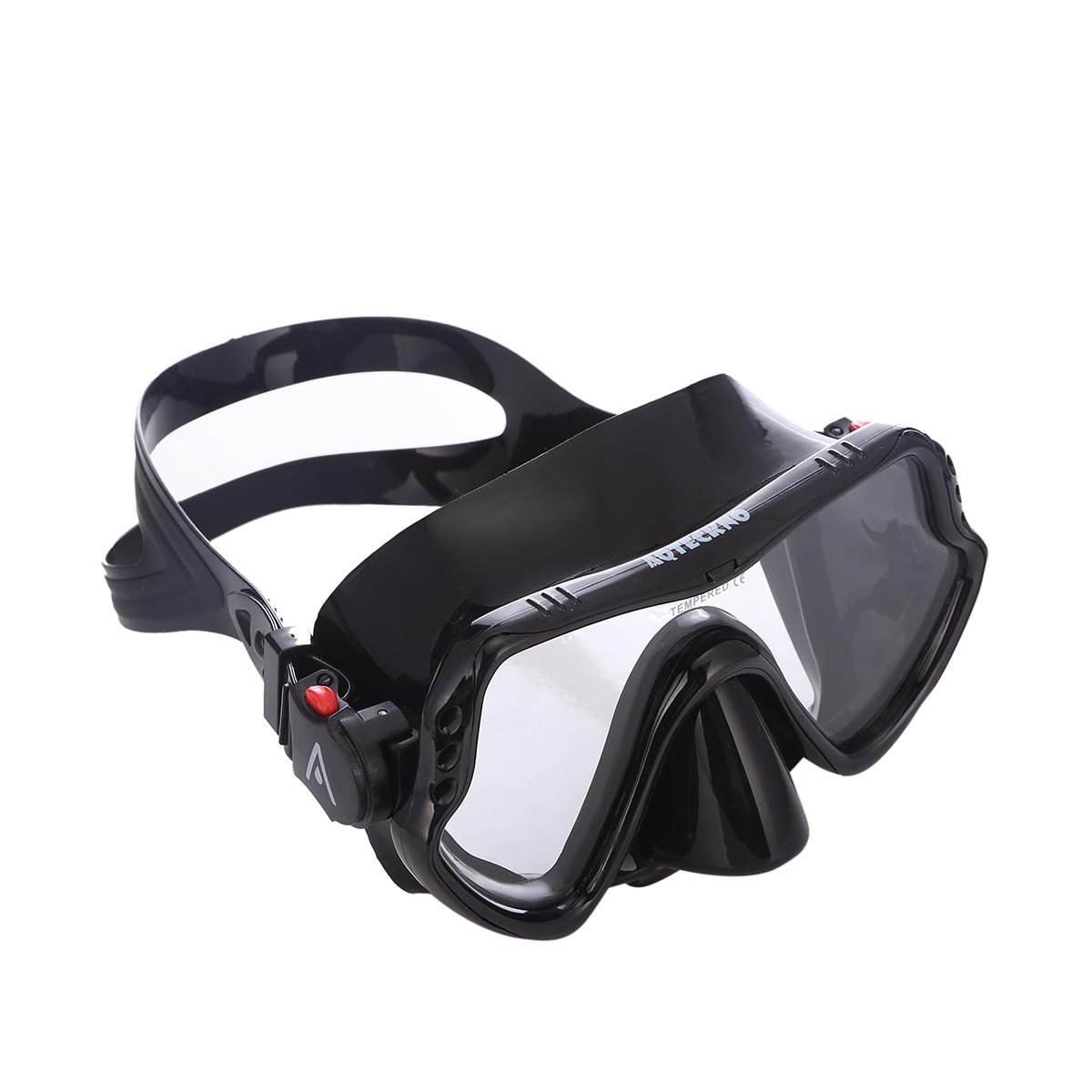 One-Piece Lens Diving Mask (Black)