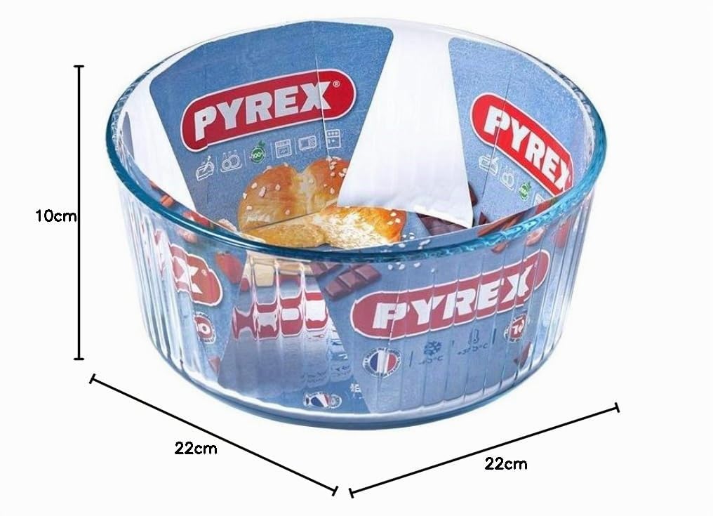 PYREX Molde Souffle 21 CM 833, Cristal, Multicolor
