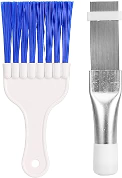 Air Conditioner Condenser Fin Cleaning Brush Stainless Steel Coil Condenser Brush AC Fin Comb Refrigerator Coil Cleaning Whisk Brush Evaporator Radiator Repair Tool