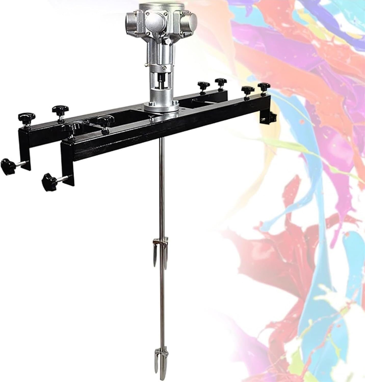 Paint Mixer,IBC Air Agitator,Stand Paint Mixer,Paint Stirring Machine,Free Speed Adjustment from 0-2500 RPM, for Viscous Liquid Ink Dye Chemicals