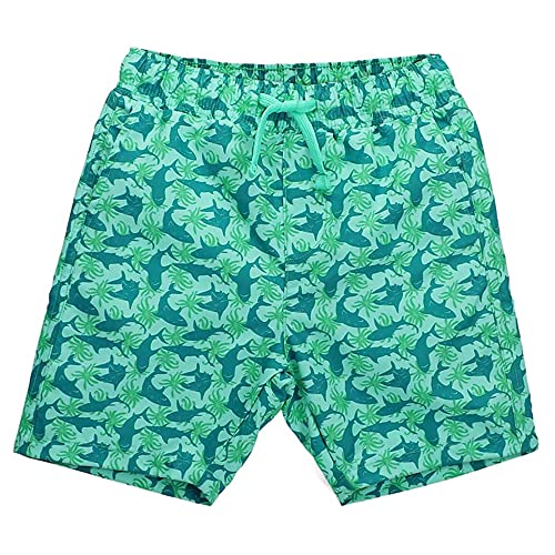 2 Pack Toddler Boys Swim Trunks Baby Boy Board Shorts Swimwear Quick Dry Summer Beach Bathing Swimsuit Shark Green Dark Blue 5T 6T #TOP1