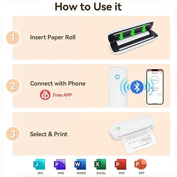 Portable Inkless Tattoo Printer A4 Thermal Printer Machine Tattoo Stencil Transfer Printer Mini Printer
