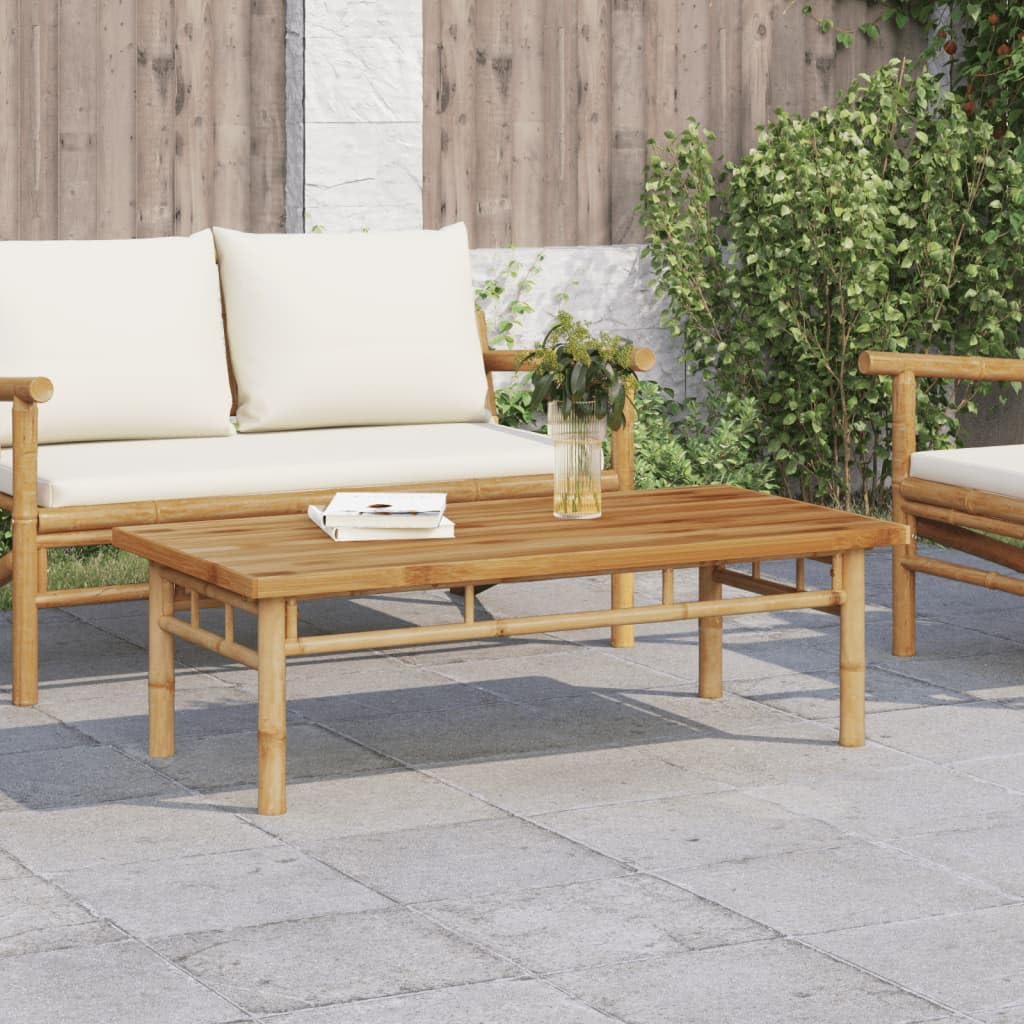 vidaXL Mesa de Centro de bambú 110x55x35 cm
