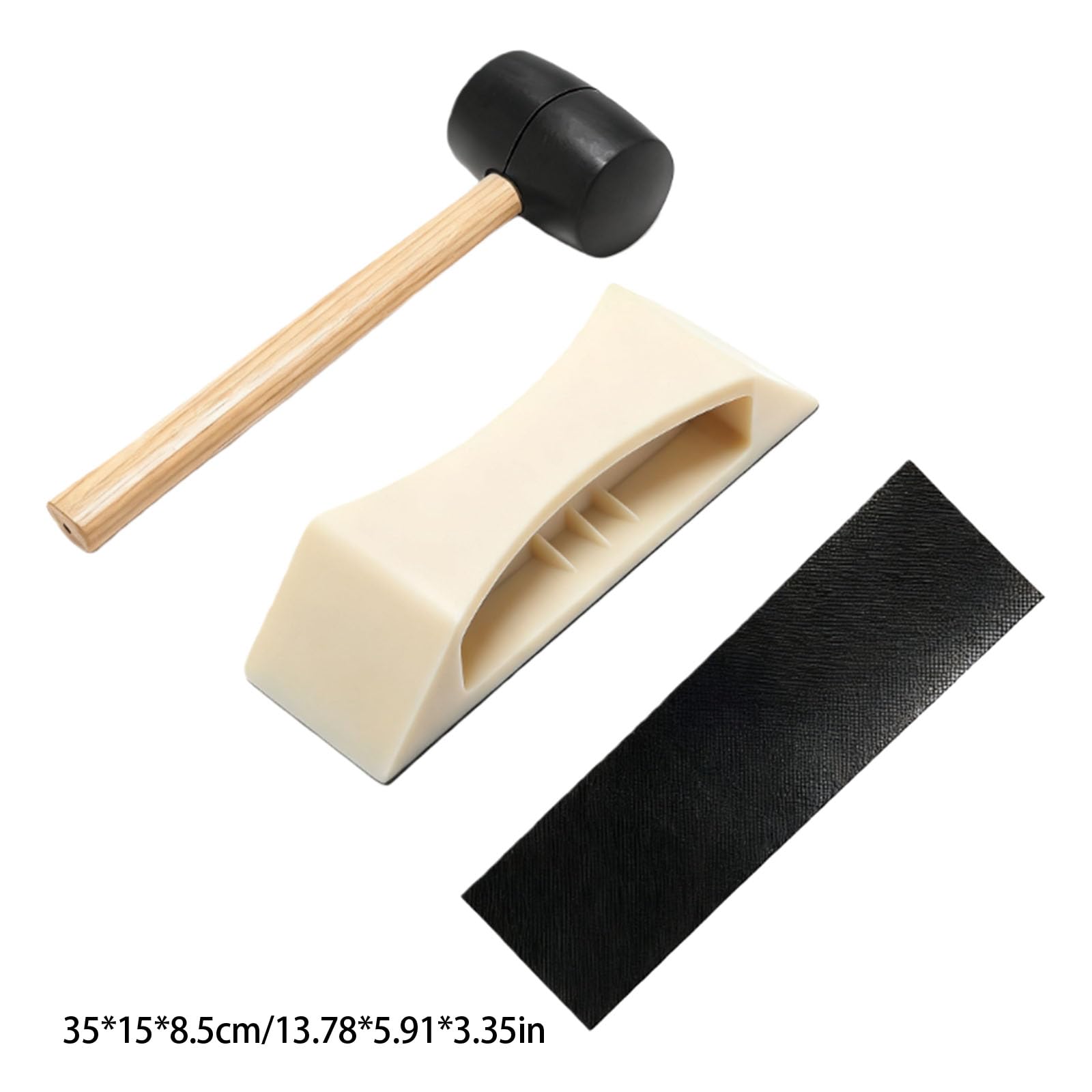 Herramienta ligera de bloque de roscado para suelos de madera laminada, construcción de nailon, mango ergonómico para vinilos para laminados