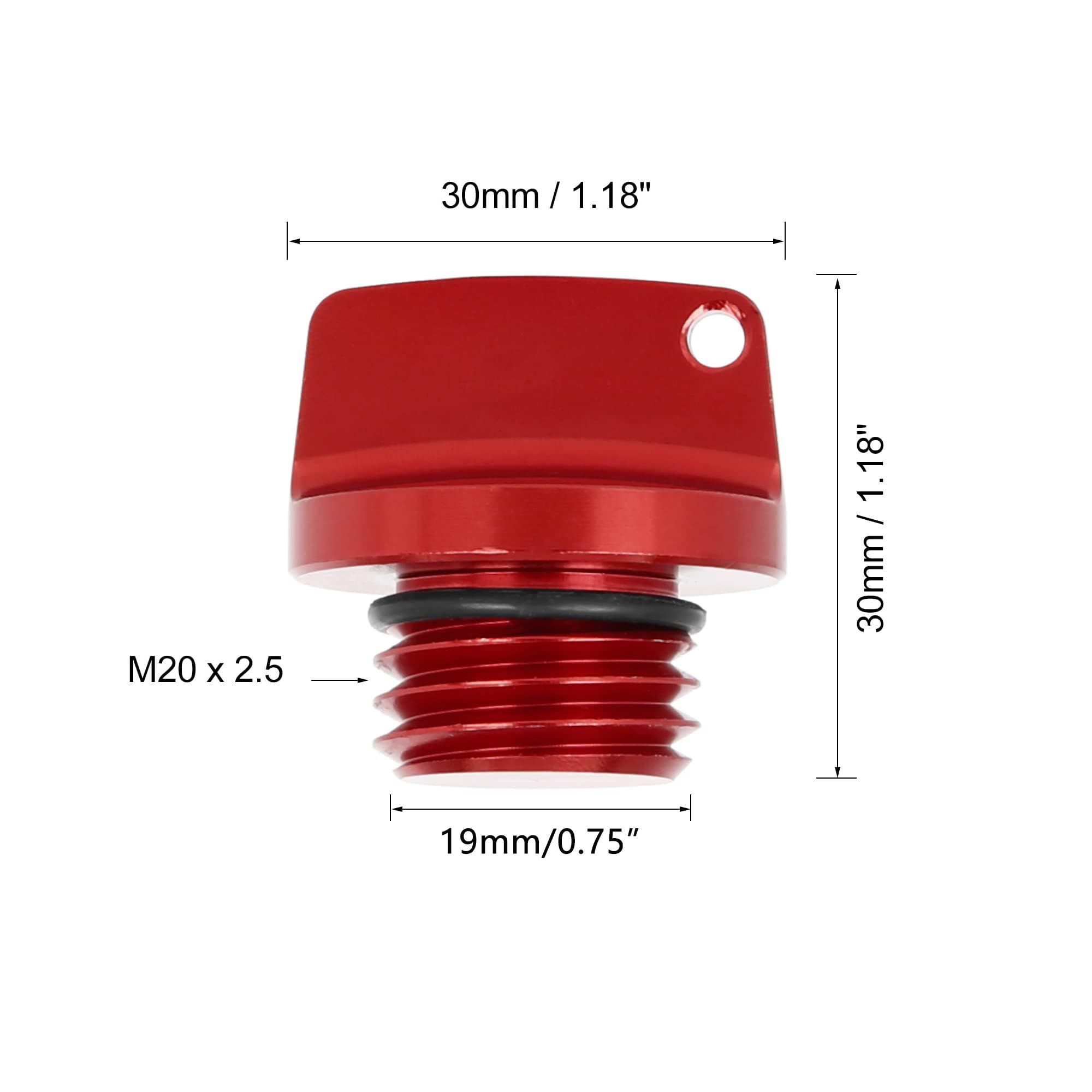 Yctze 2 Tappi Serbatoio Olio Motore ABS, Nero, Ricambio OEM 06K103485A/C, Per Motori 1.8L E 2.0L (2012-2017) - 2
