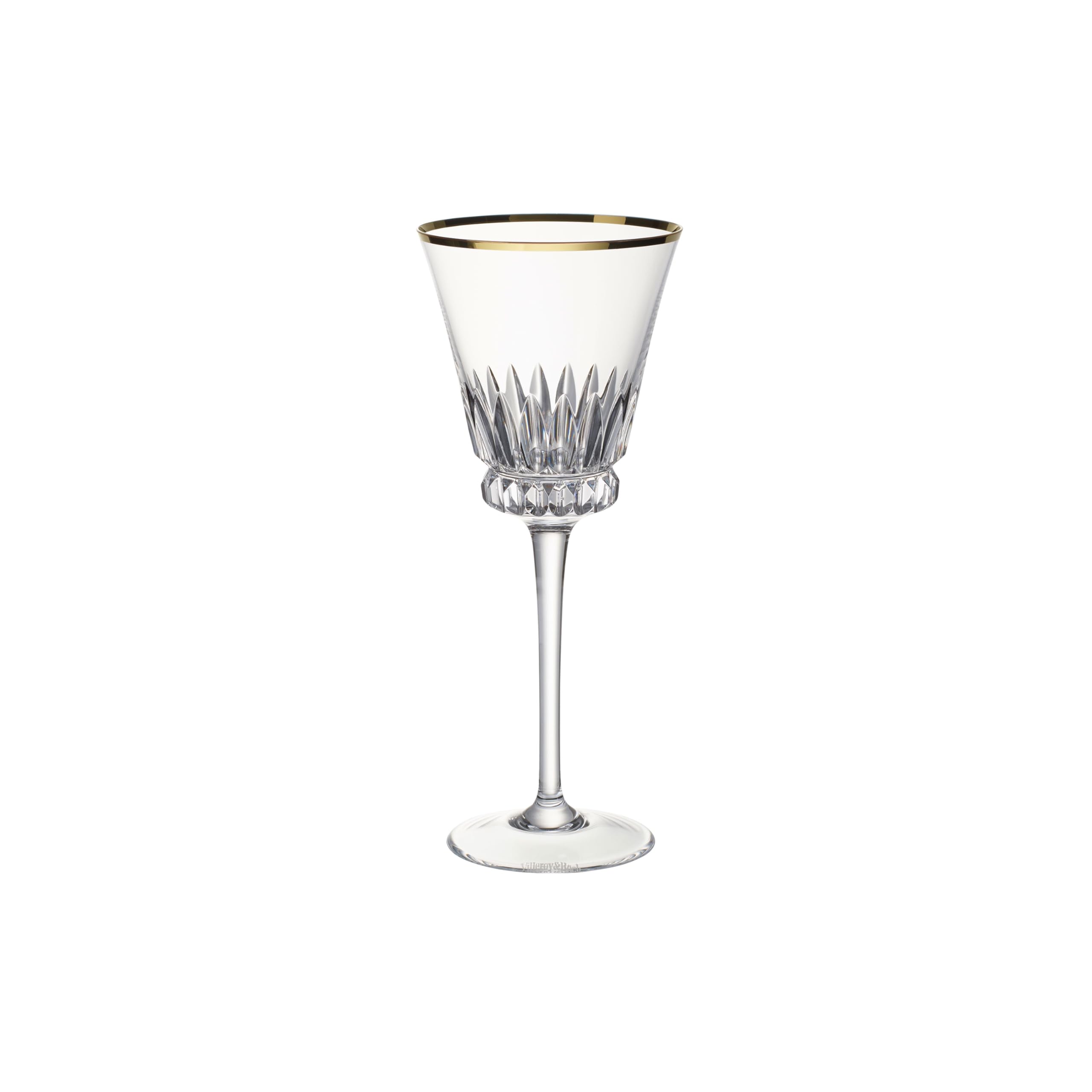 Villeroy & Boch - Grand Royal Gold zestaw kieliszków do białego wina ze złotą obwódką, kieliszki do wina o pojemności 125 ml, szkło kryształowe, bezbarwne