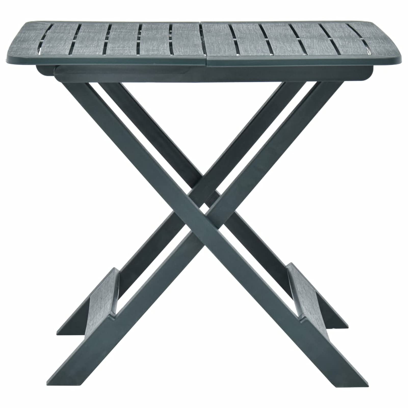Tavolo da Giardino Pieghevole Verde 79x72x70 cm in Plastica,Tavolo da Giardino,Tavolo per Esterni,Tavolo da Giardino Esterno-48791