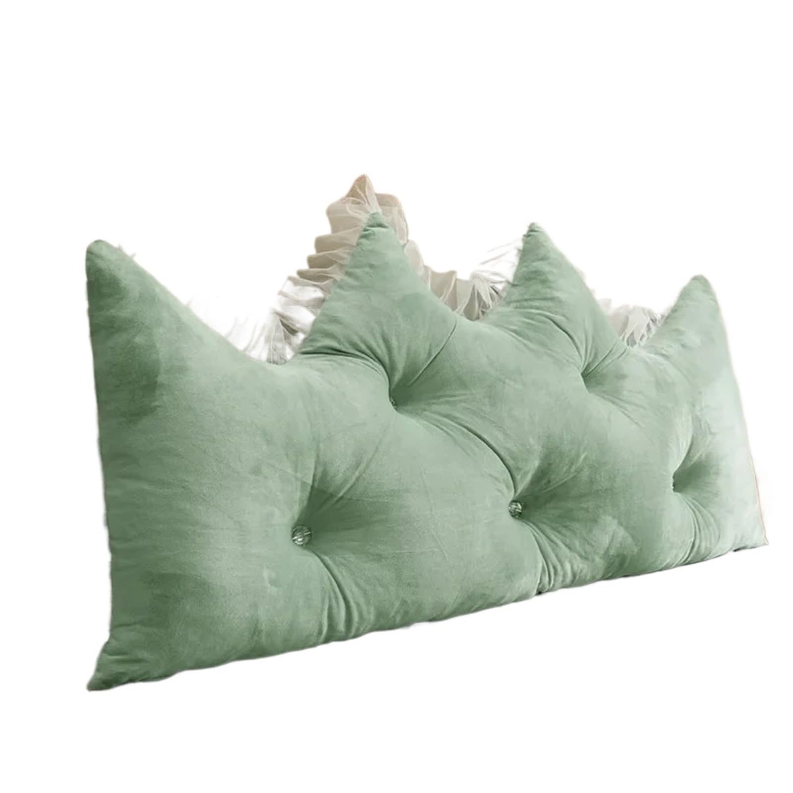 Coussin doux pour tête de lit avec dossier ergonomique de lecture vert