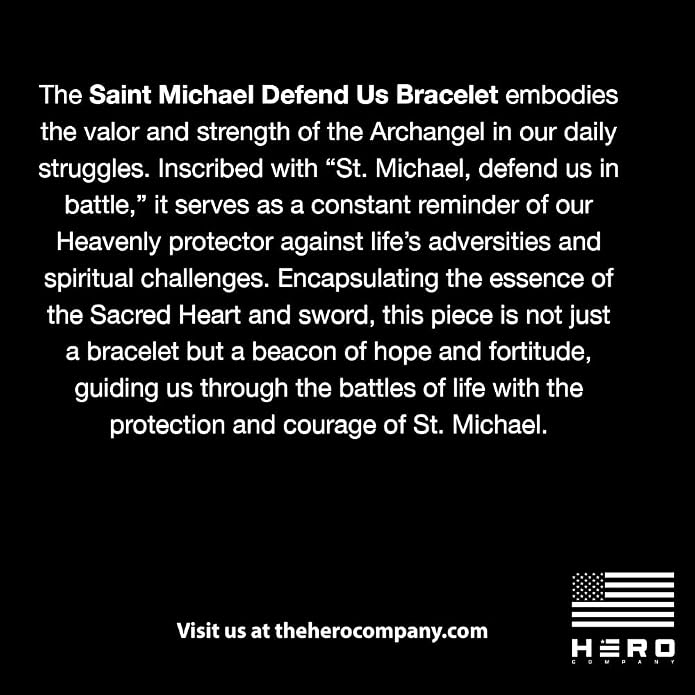 Hero Company Saint Michael 'Defend Us' Pulsera para Día del Padre - Ayuda a Emparejar Veteranos con Perros de Servicio miniatura 10