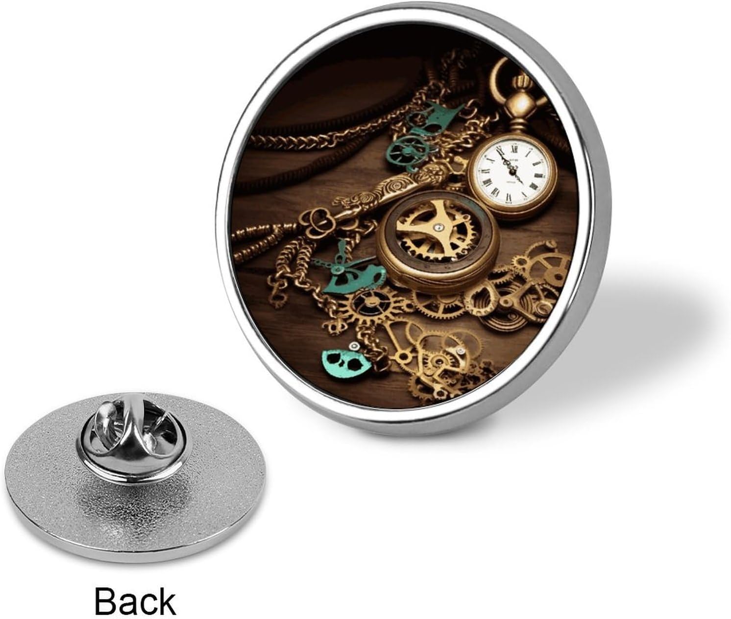 Keys Chains Round Badge Lapel Pin for Bag Hat Backpack image 3