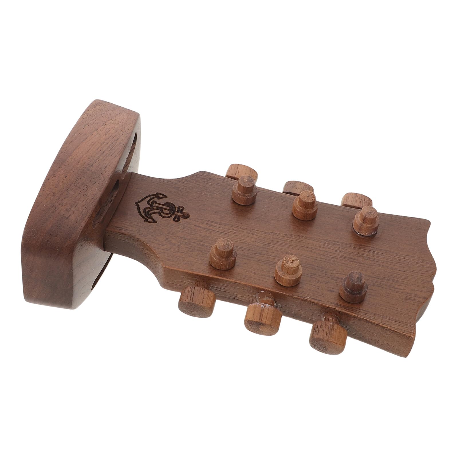 Walnussholz Gitarrenplektrum Halterbox Kompakt 13,6x7,6x5cm Aufbewahrungsbox für Akustik und E-Gitarren Leichter Holz Plektrumhalter für Musiker Unterwegs