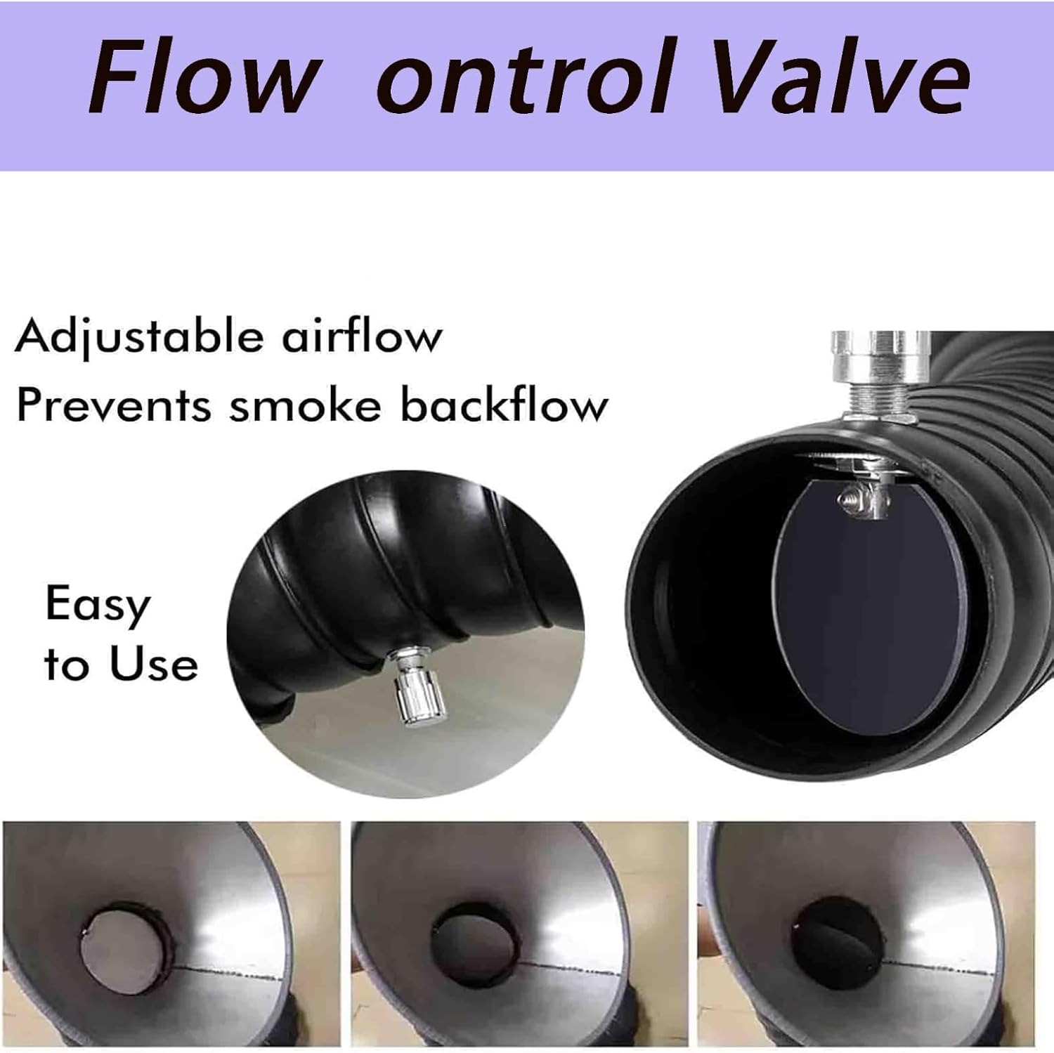 Industrial Adjustable Ventilation Duct, Heat-Resistant Bendable Tube, 360° Rotatable Fume Extraction Arm for Dust Collection(D 50mm x L 800mm)
