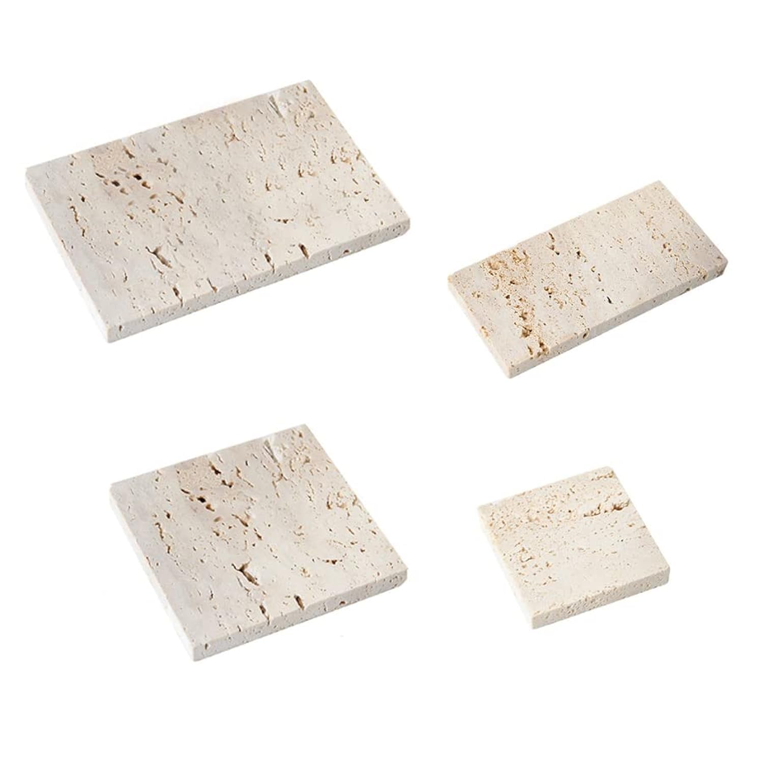 GISELA D Jewelry Photography Props - Stone Photo Props for Product Photography (white-4pcs)