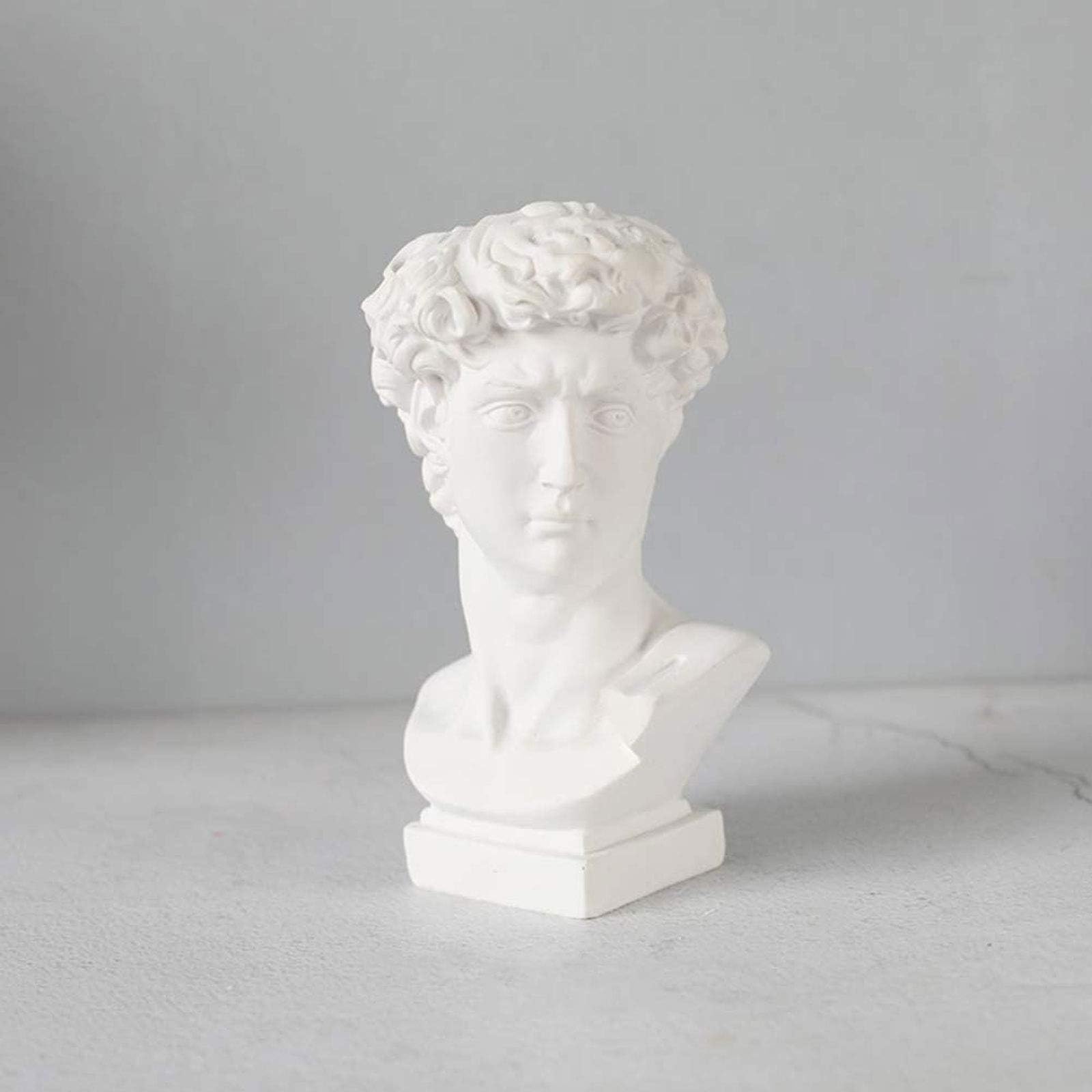 qwqqaq Greek Roman Style Statue Head Planter,classic Indoor Outdoor Planter Statue Urn For Plants Durable Resin Flower Pot Art Ornaments-c 9x17cm(4x7inch)