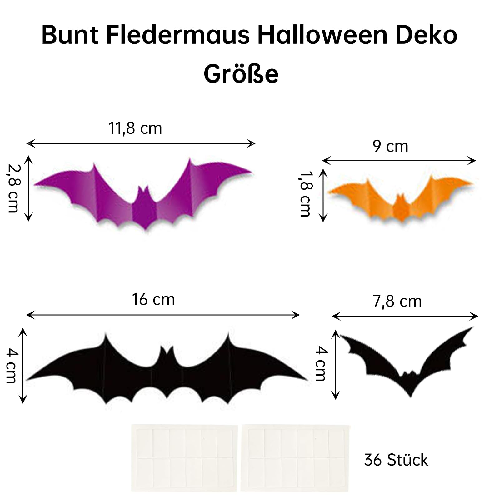 Pipistrello in acrilico da appendere alla finestra, decorazione gotica per Halloween. - Italia