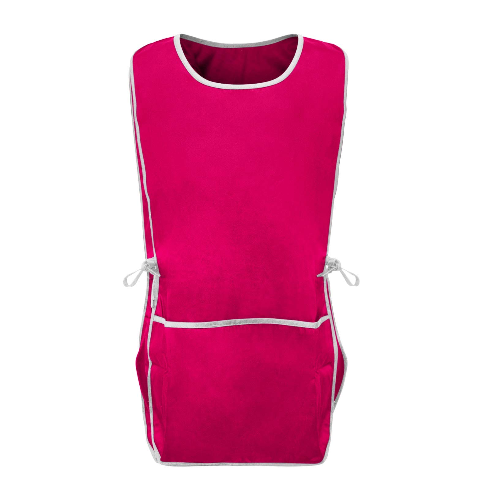 SULTAN'S LINENSCobbler Cleaning Apron - Unisex Double Sided Work Smock with Pockets - Single, Hot Pink