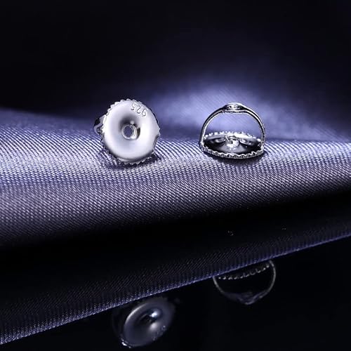 Senteria 6Pairs Screw On Earring Backs For Studs 925 Sterling Silver Screw Backs Replacements For Stud Earrings 12Pcs Gold Earring Backs Silver Earring Stoppers For Studs #TOP5